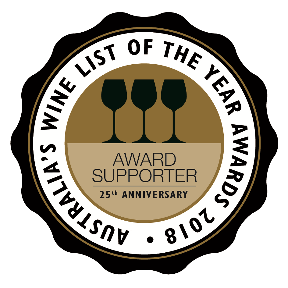 Supporter of the Australian Wine List of the Year Awards 2018